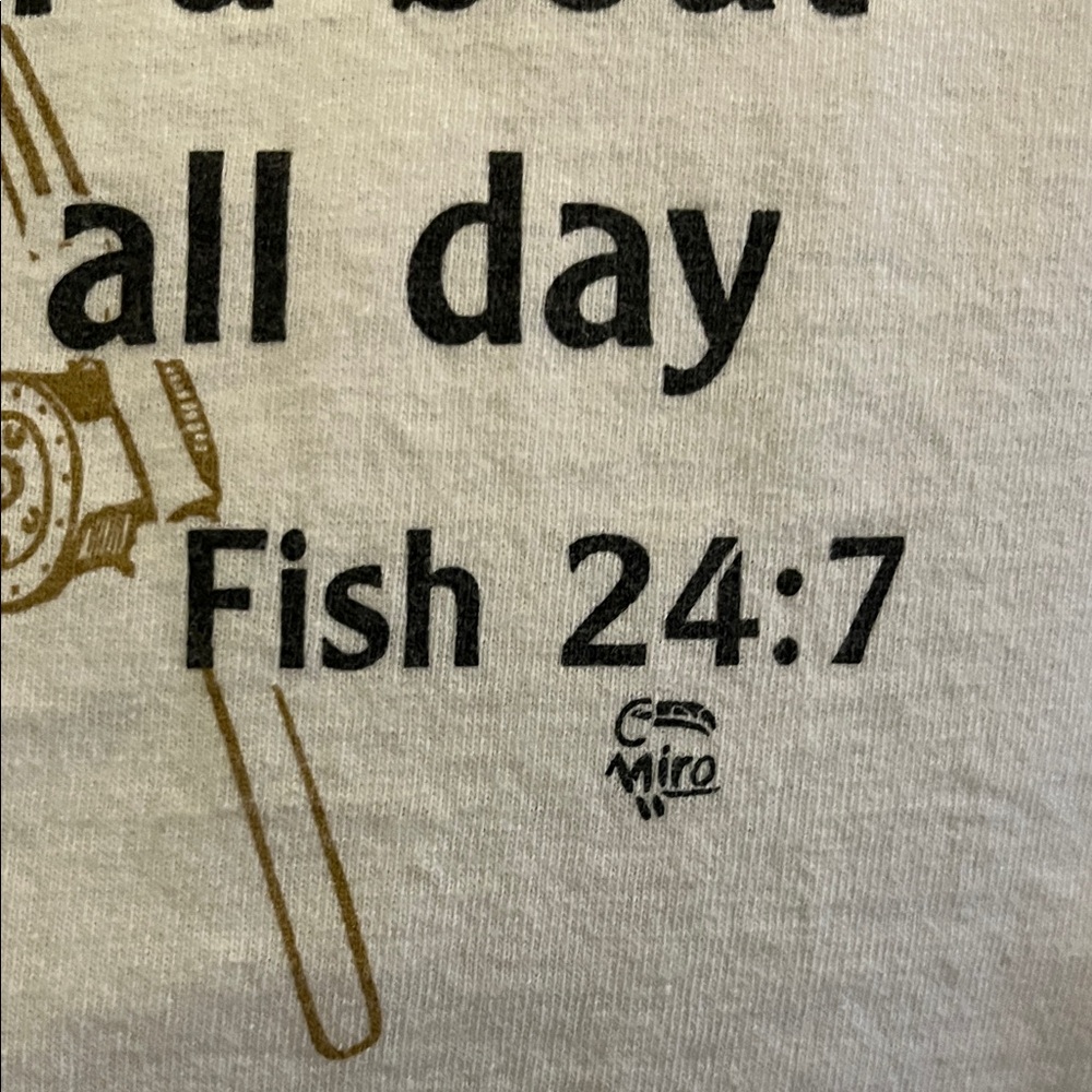 Fishing Humor Tee By Miro Cancun Mexico - Picture 4 of 5
